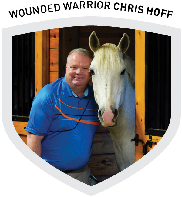 Wounded Warrior Chris Hoff with horse